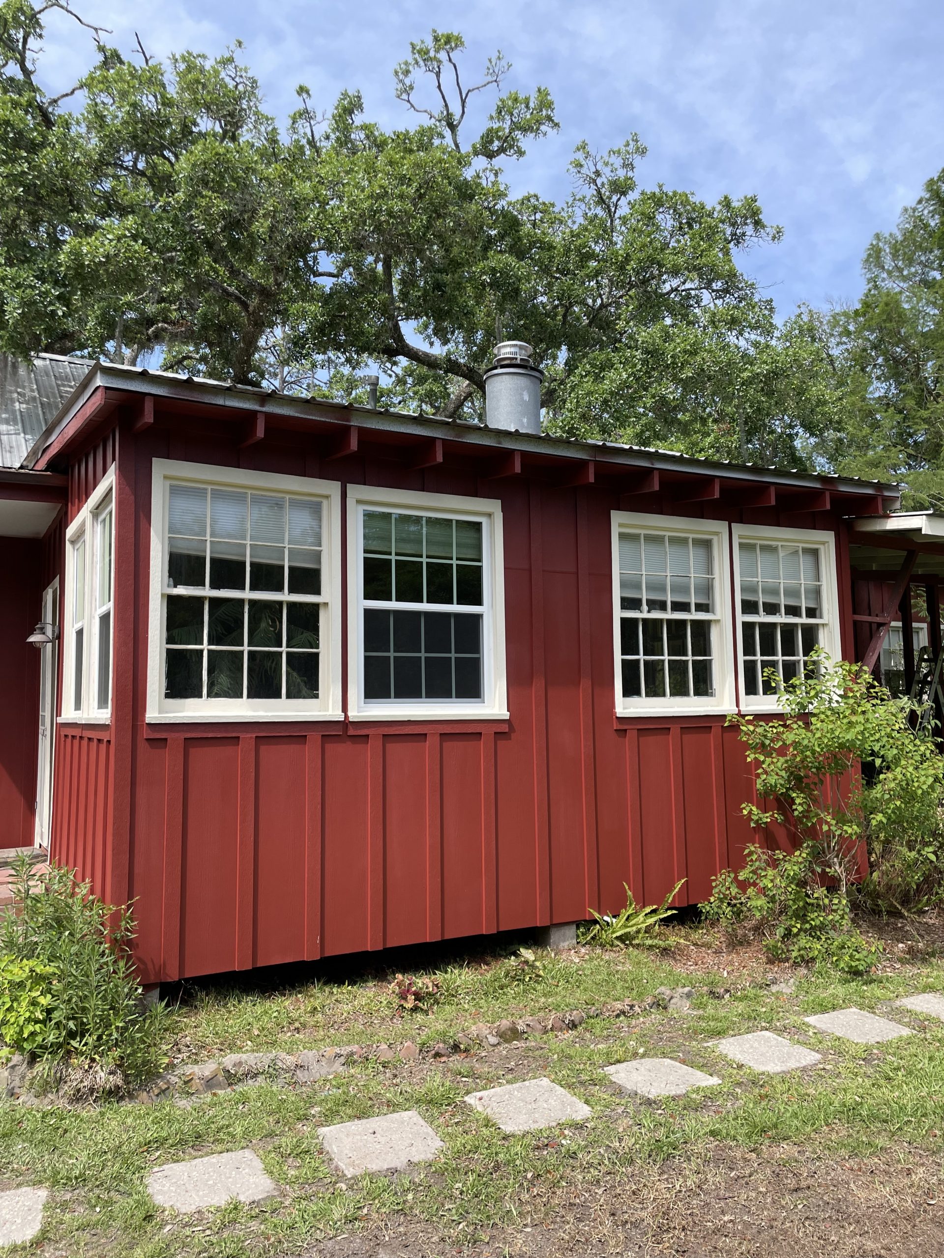 Home renovations Covington LA - completed backyard shed renovation project